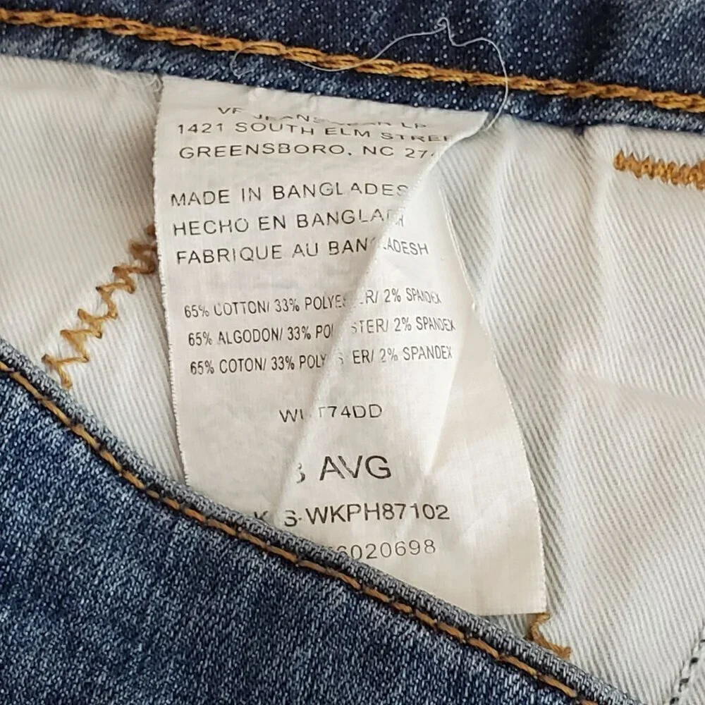 Wrangler Womens Aura Classic Blue Denim Jeans Average Fit 32x31